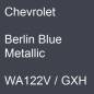 Preview: Chevrolet, Berlin Blue Metallic, WA122V / GXH.